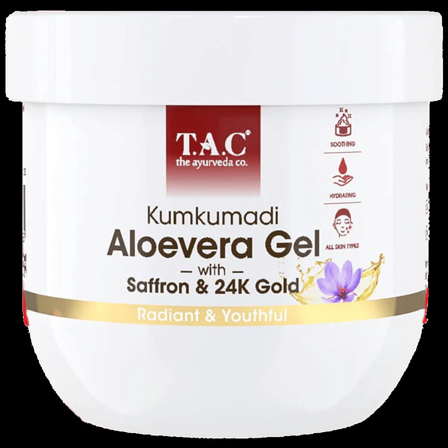 TAC - The Ayurveda Co. Kumkumadi Aloevera Gel With Saffron & 24k Gold