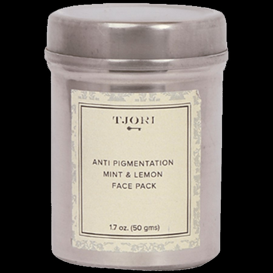 TJORI Anti Pigmentation Mint & Lemon Face Pack