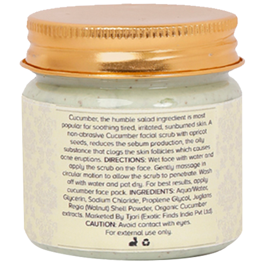 TJORI Soothing Cucumber Facial Scrub With Apricot Seeds