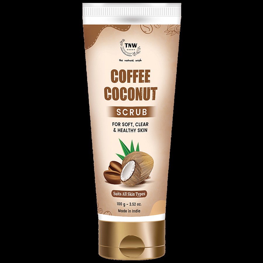 TNW-The Natural Wash Coffee Coconut Scrub - Gentle Exfoliator