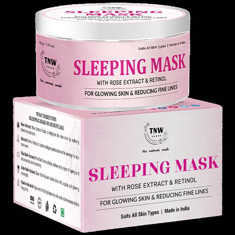 TNW-The Natural Wash Sleeping Mask - With Rose Extract & Retinol