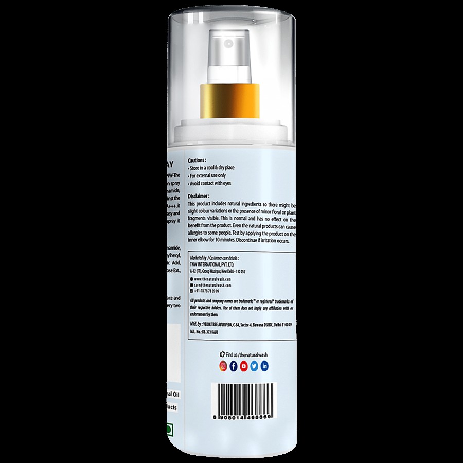 TNW-The Natural Wash Sun Protection SPF 50 Spray - Soothing & Hydrating Formula