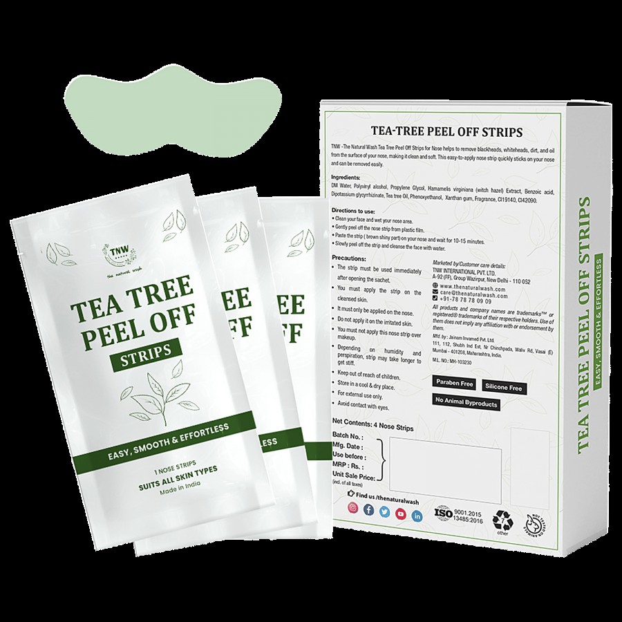 TNW-The Natural Wash Tea Tree Peel Off Nose Strips