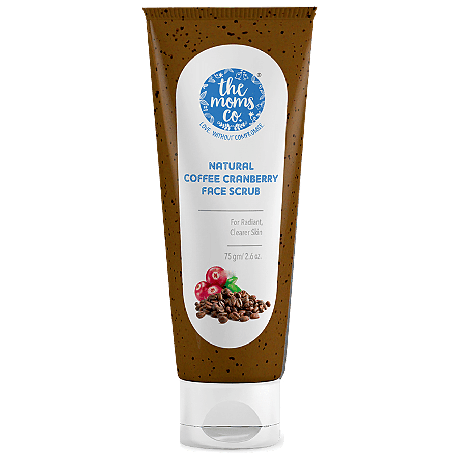 The Moms Co Natural Cranberry Coffee Face Scrub