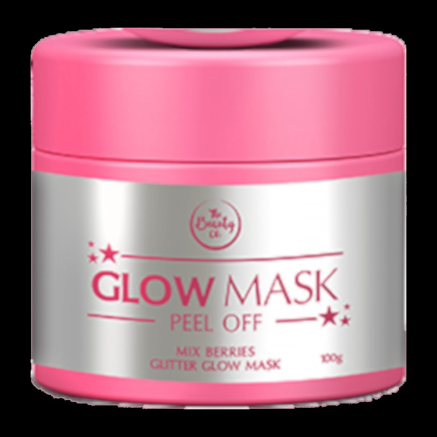 The Beauty Co. Mix Berries Glitter Glow Mask For Instant Glow On Face