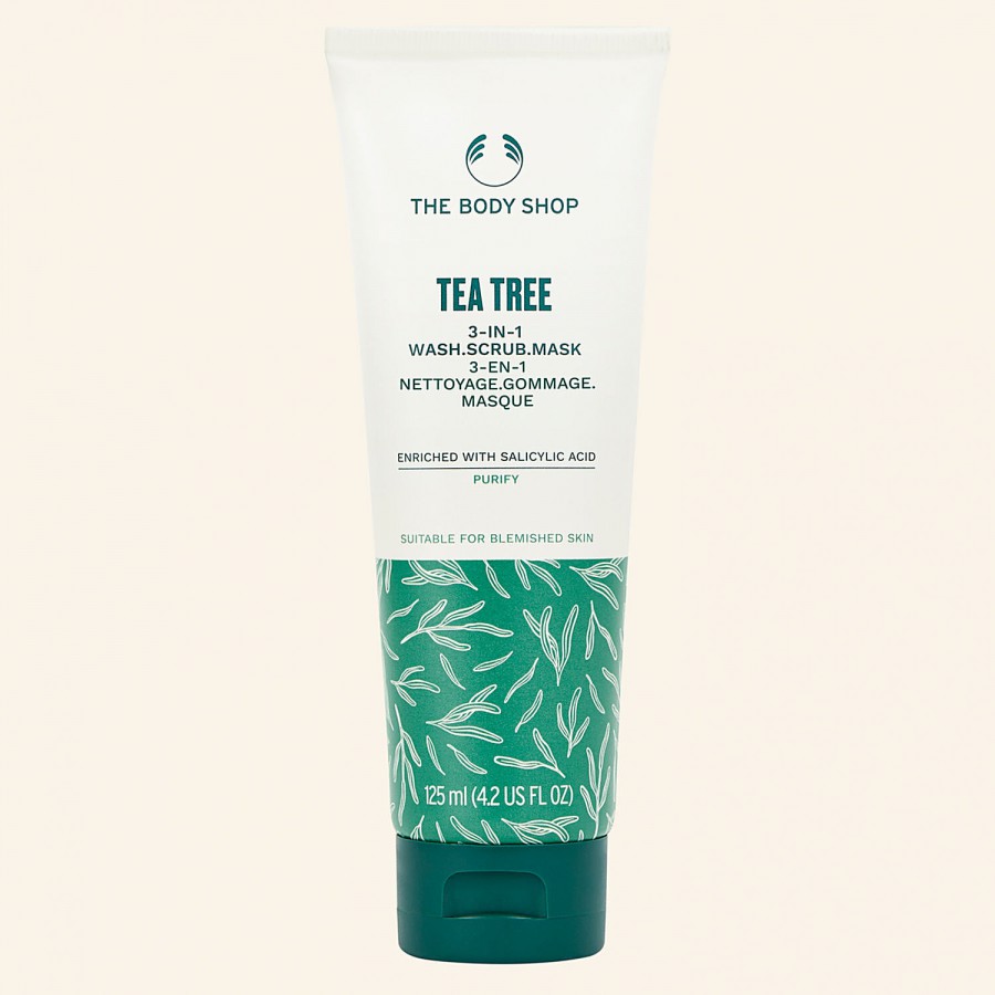 The Body Shop Wash Scrub - Tea Tree 3 In Mask