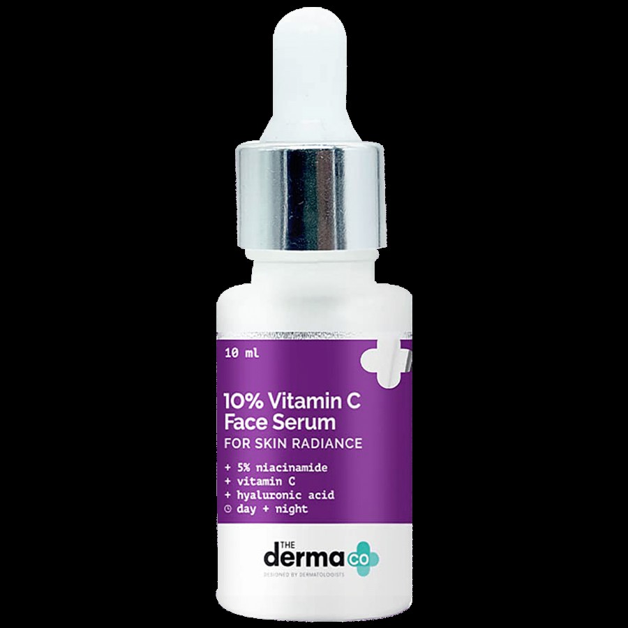 The Derma Co 10% Vitamin C Face Serum - With Niacinamide & Hyaluronic Acid