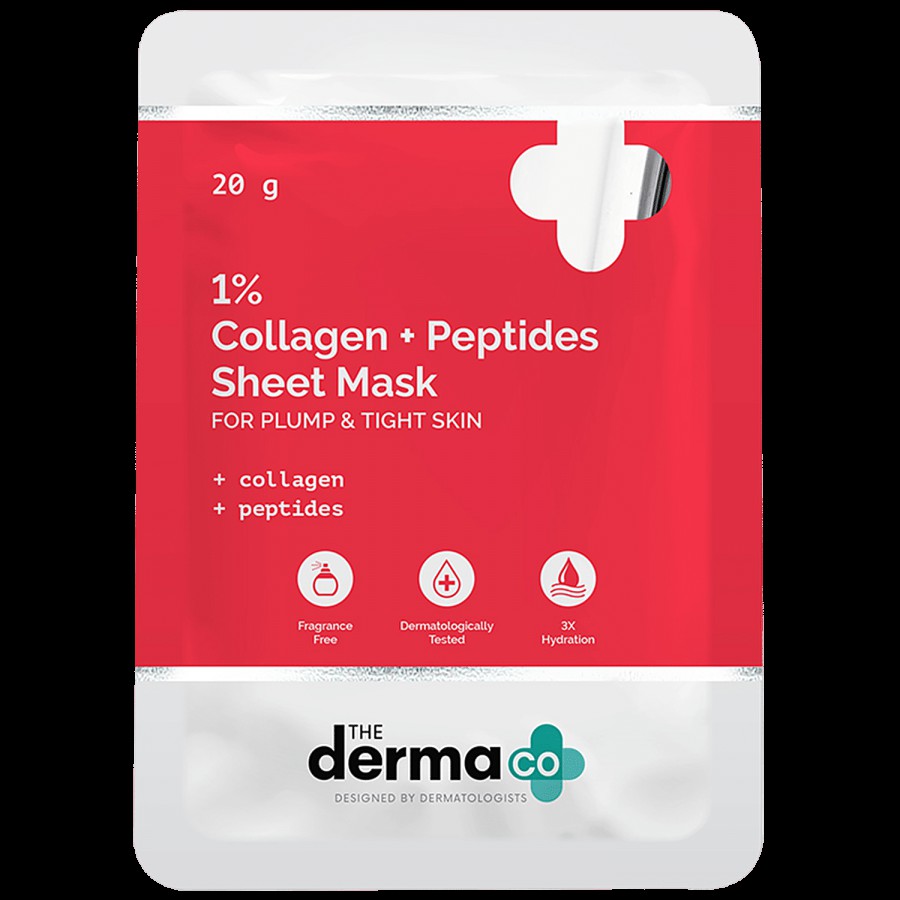 The Derma Co 1% Collagen & Peptides Sheet Mask - Anti-Ageing