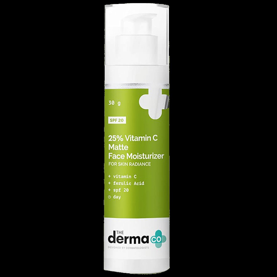 The Derma Co 25% Vitamin C Matte Face Moisturizer - With Ferulic Acid