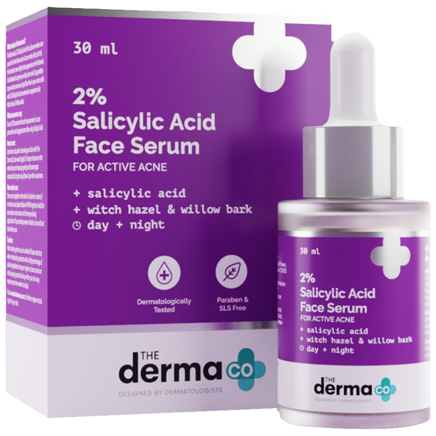 The Derma Co 2% Salicylic Acid Face Serum - With Witch Hazel & Willow Bark