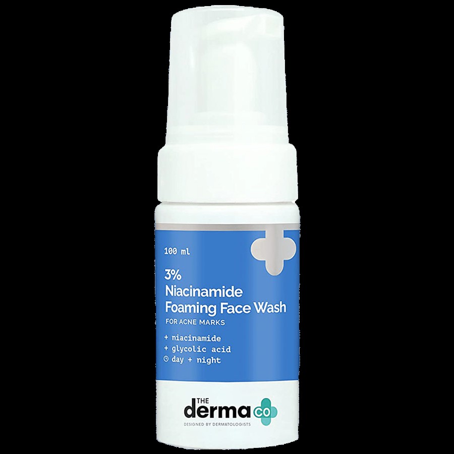 The Derma Co 3% Niacinamide Foaming Face Wash - With Glycolic Acid