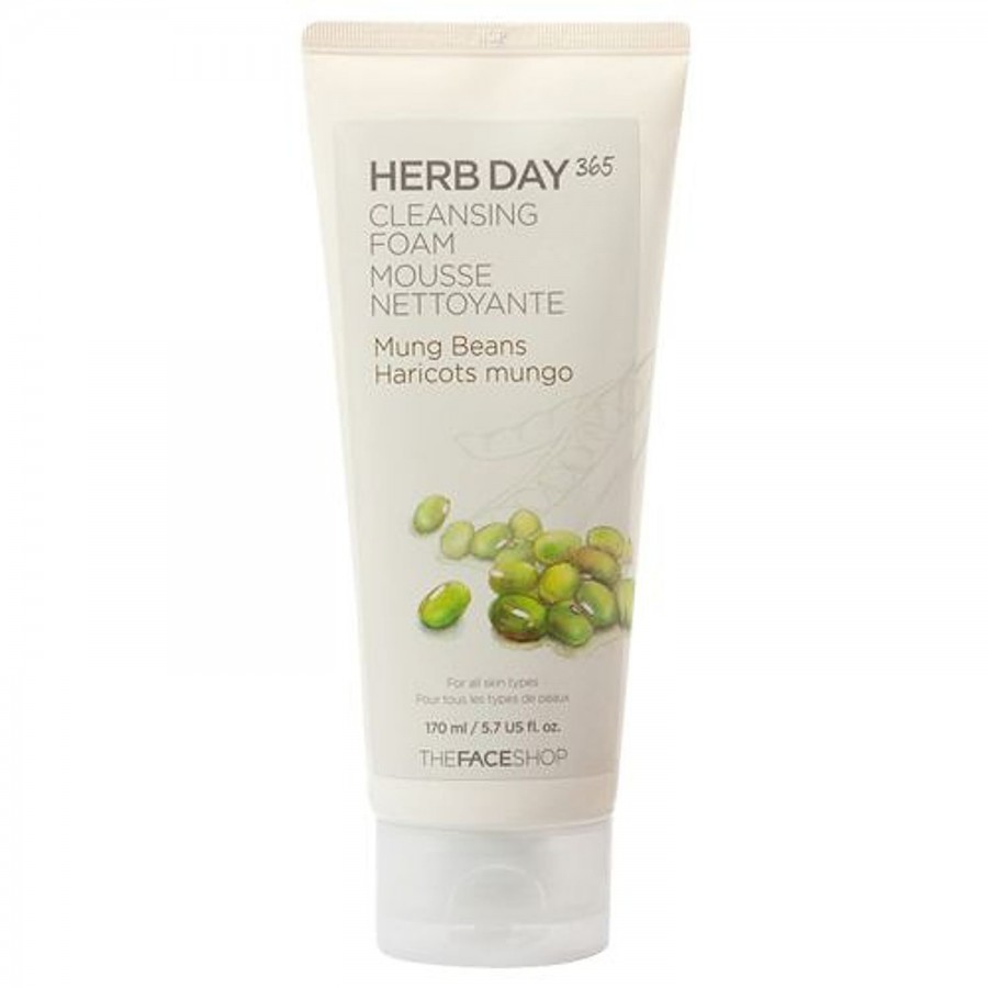 The Face Shop Herb Day 365 Cleansing Foam - Mung Beans