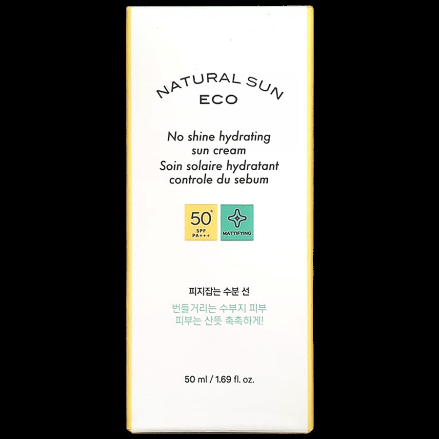 The Face Shop Natural Sun Eco No Shine Hydrating Cream - SPF 50 PA+++