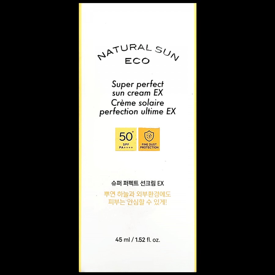 The Face Shop Natural Sun Eco Super Perfect Cream Ex - Brightens Skin