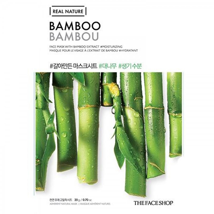 The Face Shop Real Nature Bamboo Face Mask - with Bamboo Extract