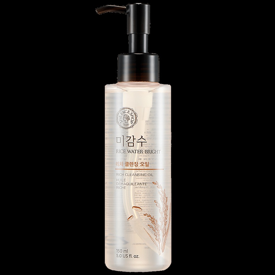 The Face Shop Rice Water Bright Rich Cleansing Oil - For Moisturization