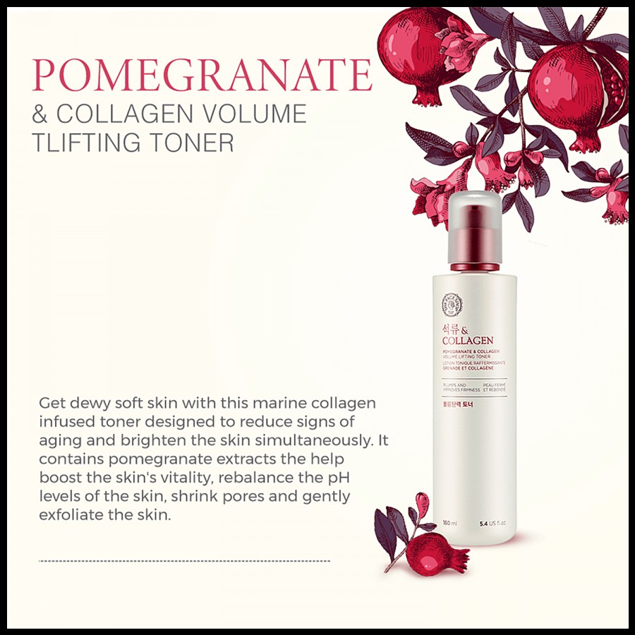 The Face Shop Volume Lifting Toner - Pomegranate & Collagen