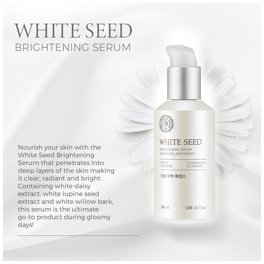 The Face Shop White Seed Brightening Serum - Lighten the Skin & Reduce Dark Spots