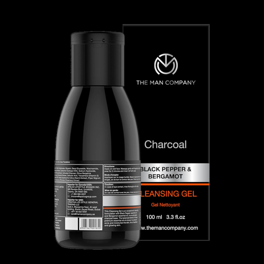 The Man Company Charcoal Cleansing Gel For Dark Spots