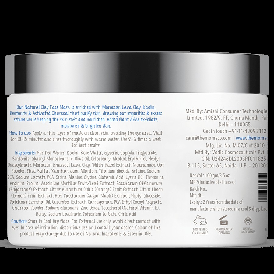 The Moms Co Natural Clay Face Mask