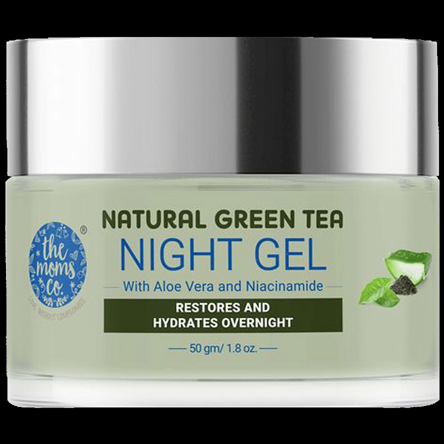 The Moms Co Natural Green Tea Night Gel - Lightweight