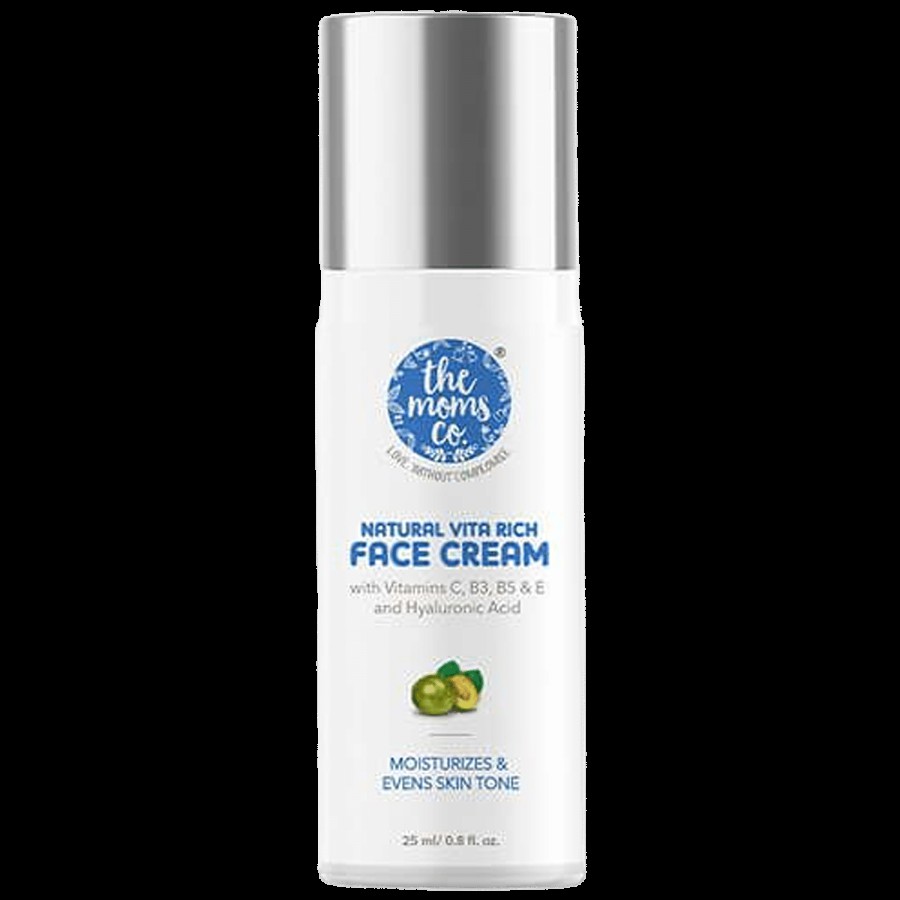 The Moms Co Natural Vita Rich Face Cream - Moisturises & Evens Skin Tone