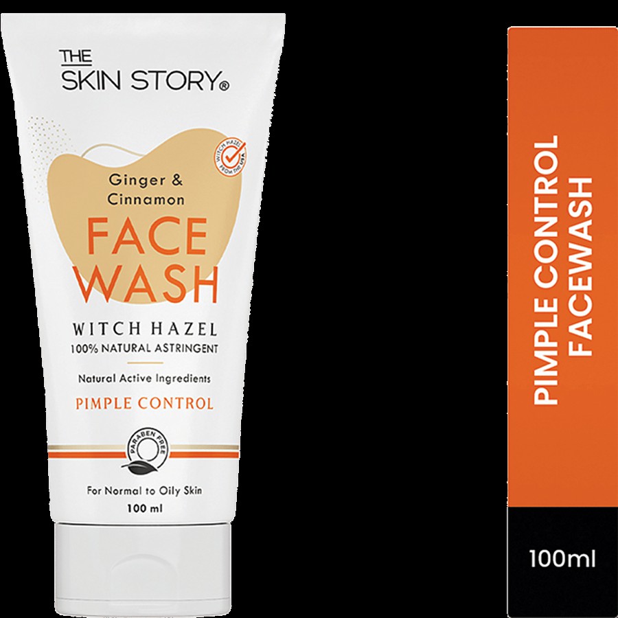 The Skin Story Ginger & Cinnamon Facewash - Pimple Control