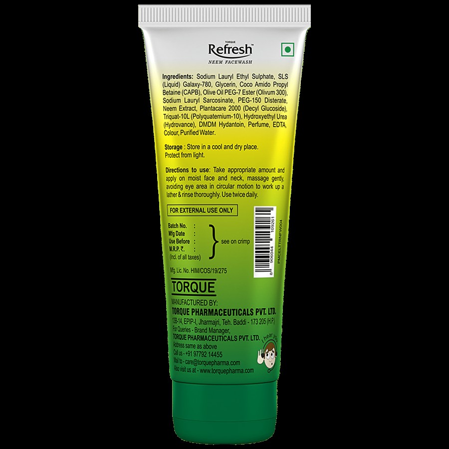 Torque Refresh Neem Face Wash