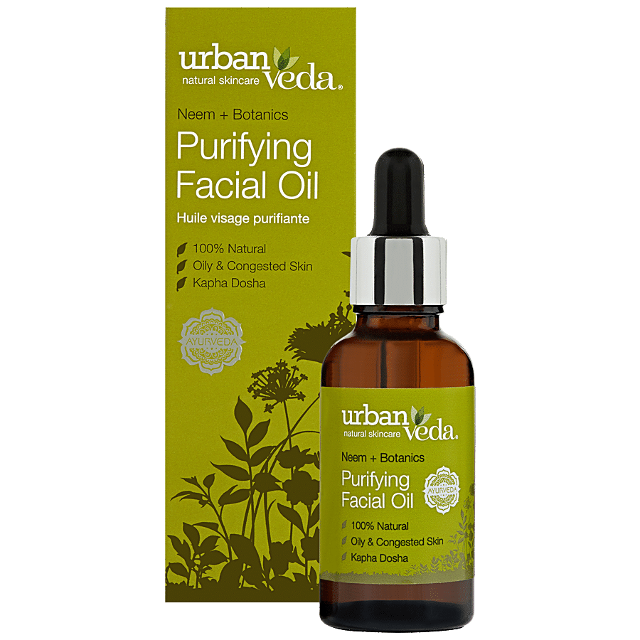 Urban Veda Purifying Ayurvedic Facial Oil - Neem + Botanics