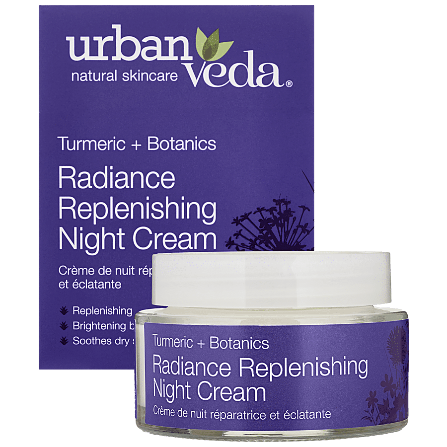 Urban Veda Radiance Replenishing Night Cream - Turmeric + Botanics