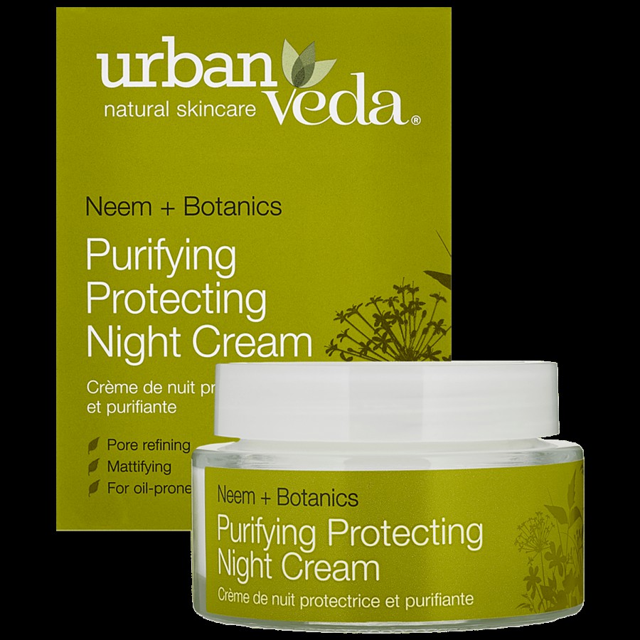 Urban Veda Purifying Ayurvedic Protecting Night Cream - Neem + Botanics