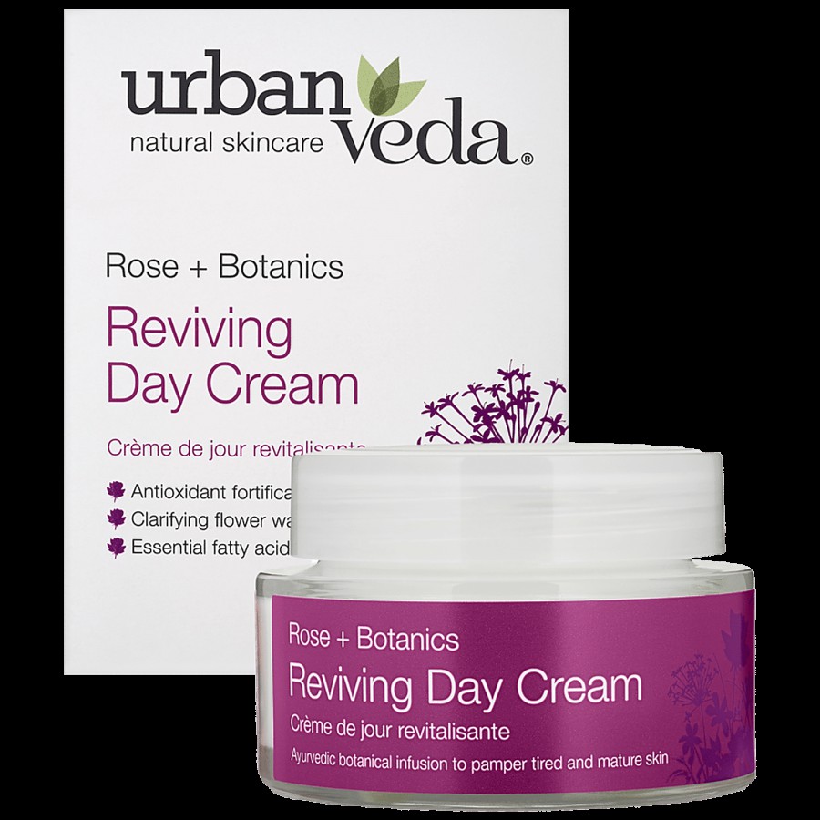 Urban Veda Reviving Day Cream - Ayurvedic Rose + Botanics