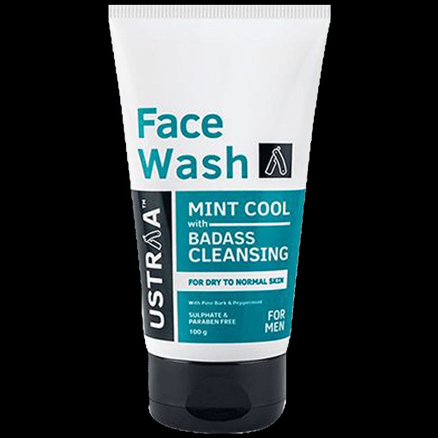 Ustraa De-Tan Face Wash With Face Scrub Combo - For Men