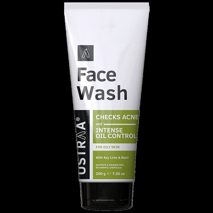 Ustraa Face Wash For Oily Skin - Checks Acne & Oil Control