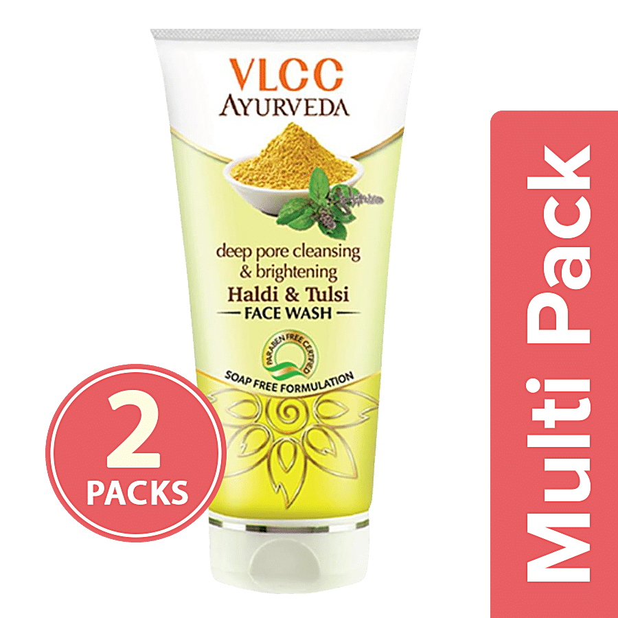 VLCC Ayurveda Deep Pore Cleansing & Brightening Haldi & Tulsi Face Wash