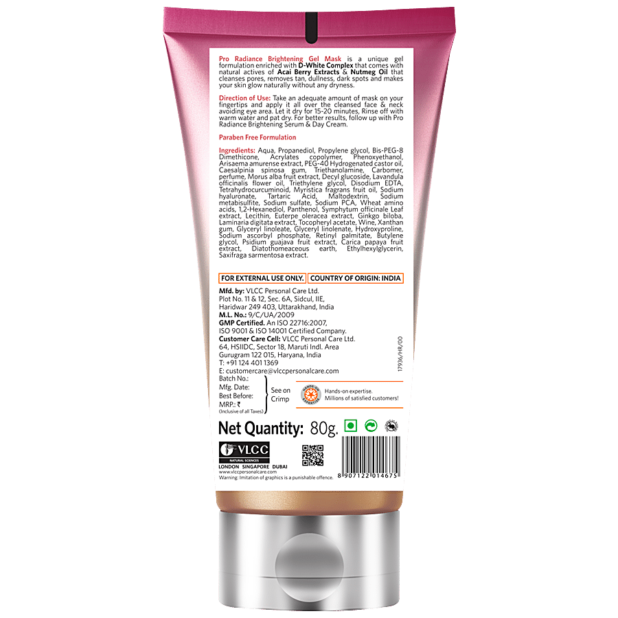 VLCC Pro Radiance Skin Brightening Gel Mask