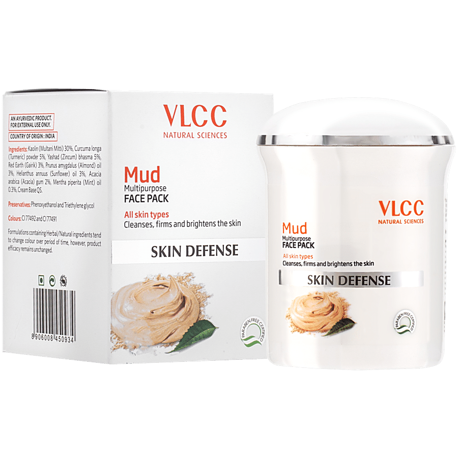 VLCC Skin Defense Mud Face Pack Skin Brightening