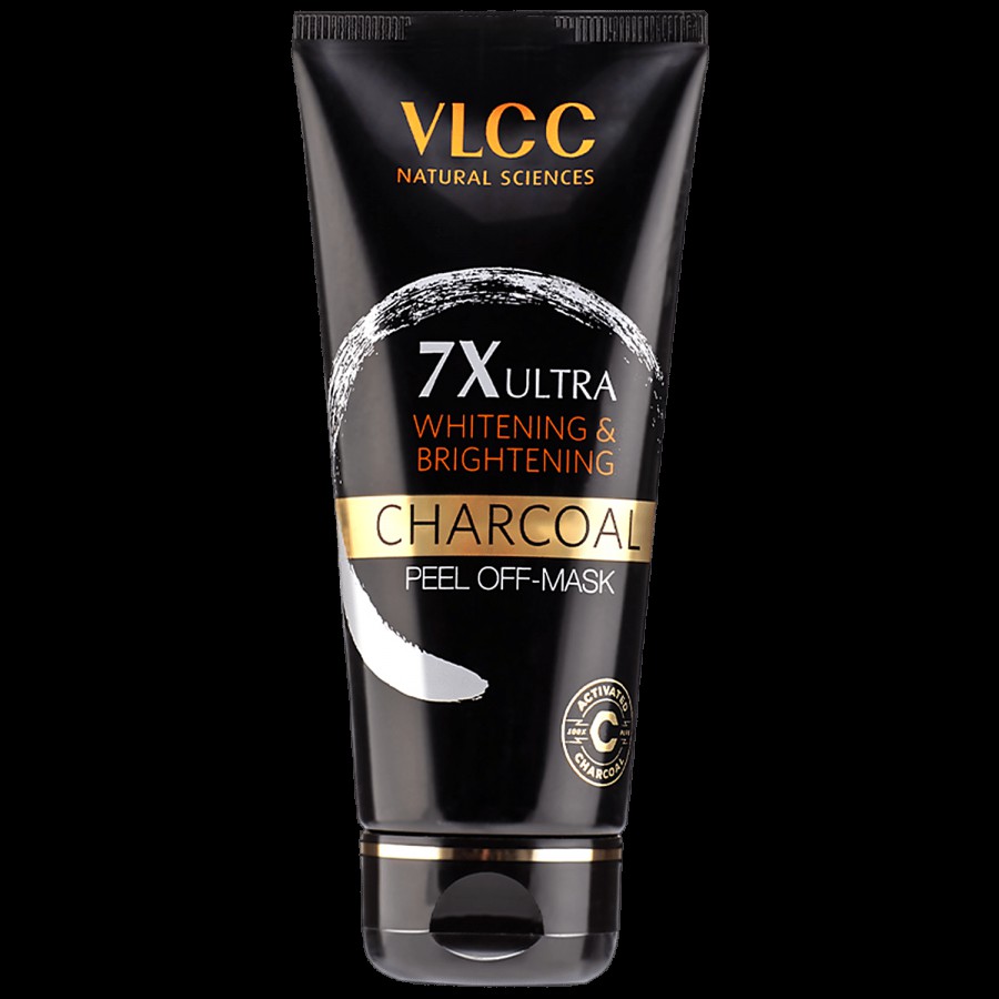 VLCC 7X Ultra Whitening & Brightening Charcoal Peel Off Mask