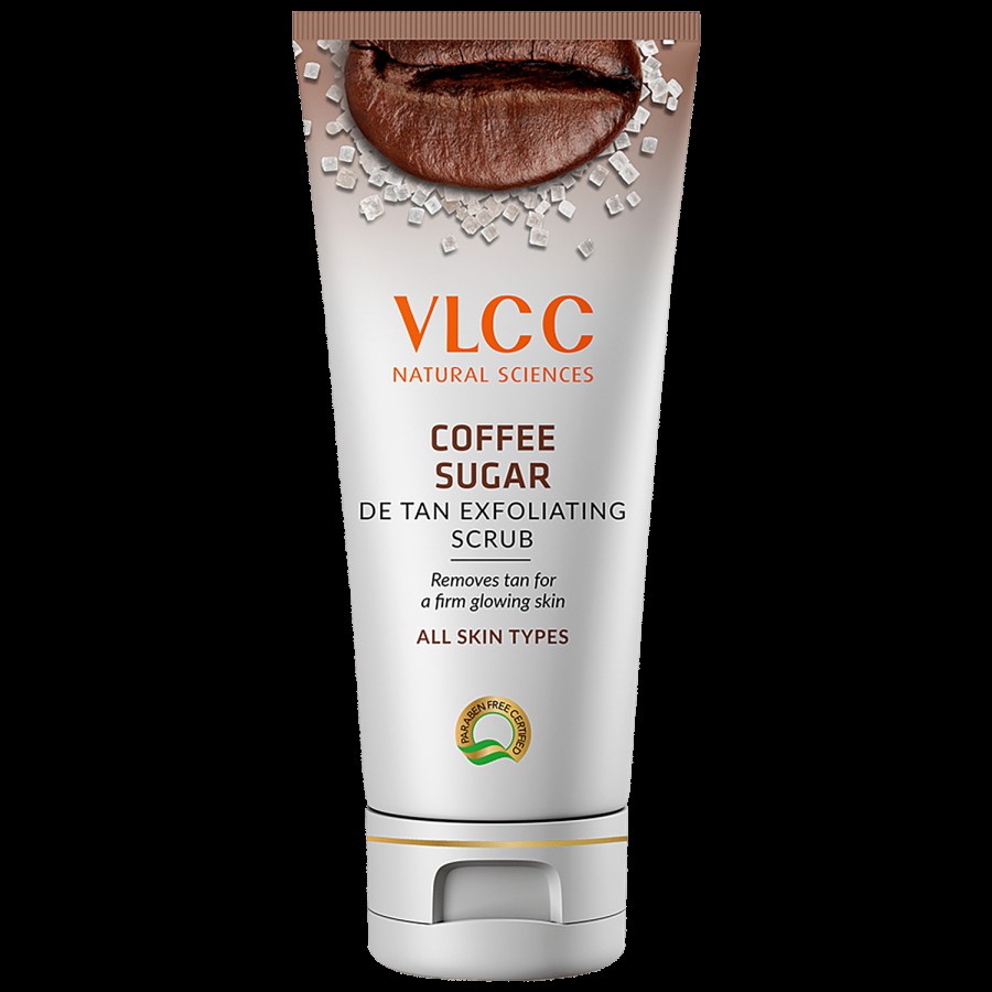 VLCC Coffee Sugar De Tan Exfoliating Scrub - Smoothens The Skin