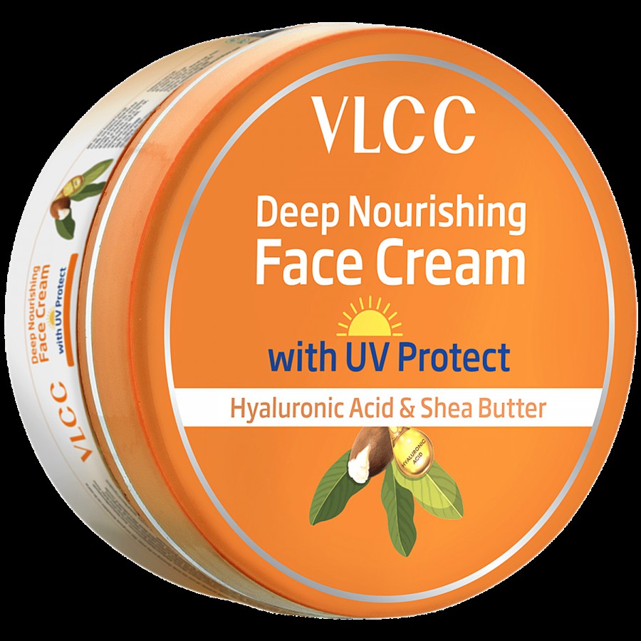 VLCC Deep Nourishing Face Cream With UV Protect Hyaluronic Acid & Shea Butter