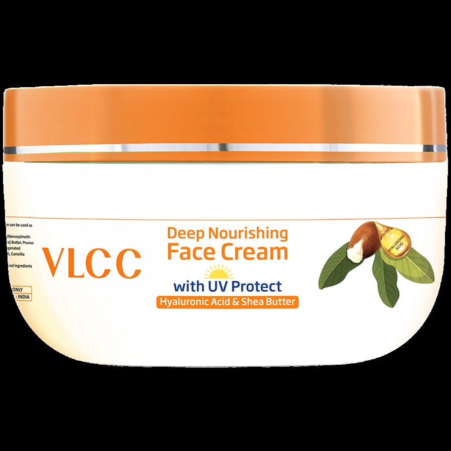 VLCC Deep Nourishing Face Cream With UV Protect Hyaluronic Acid & Shea Butter