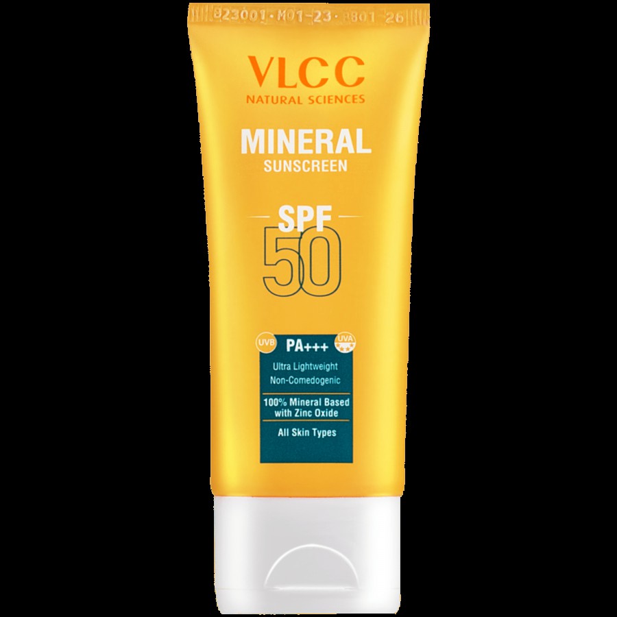 VLCC Mineral Sunscreen SPF 50 PA+++ Ultra Lightweight Non-Comedogenic