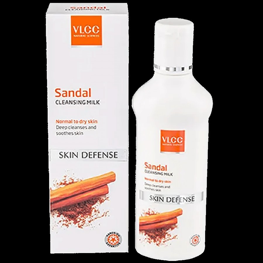 VLCC Sandal Cleansing Milk Deep Cleanses