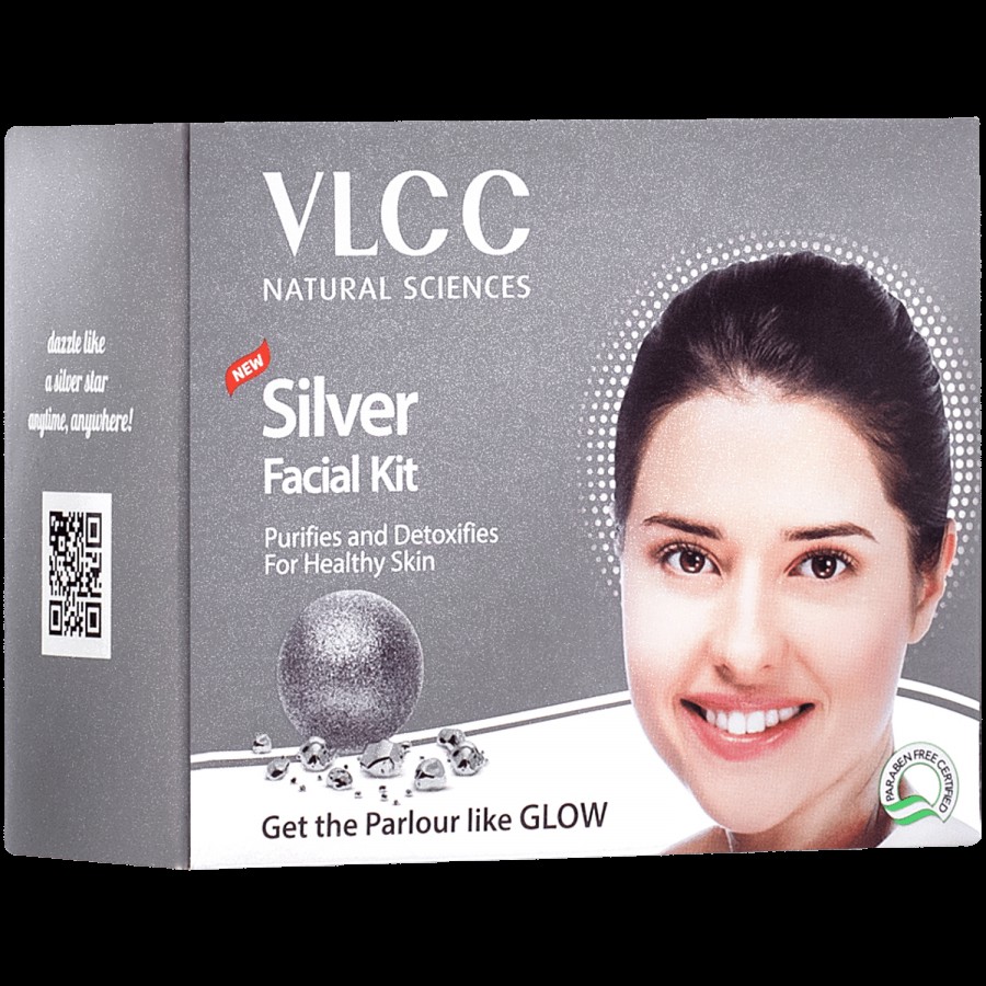 VLCC Silver Facial Kit For Skin Purifying & Detoxing