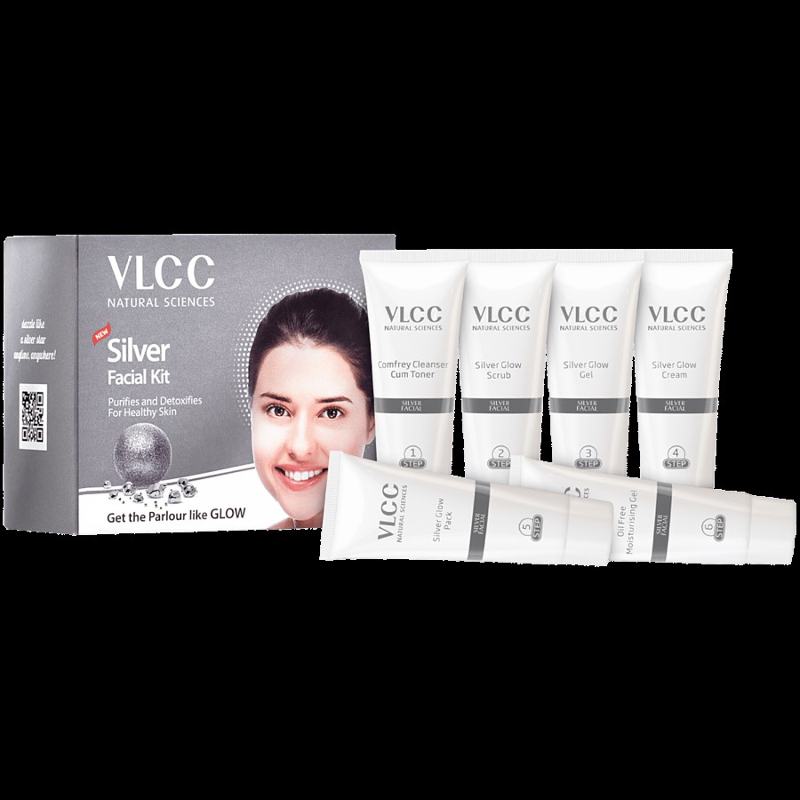 VLCC Silver Facial Kit For Skin Purifying & Detoxing