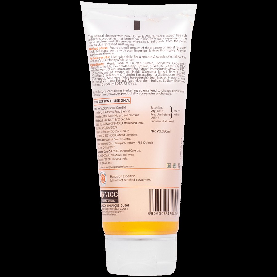 VLCC Wild Turmeric Face Wash Antiseptic Cleanser For Healthy Skin