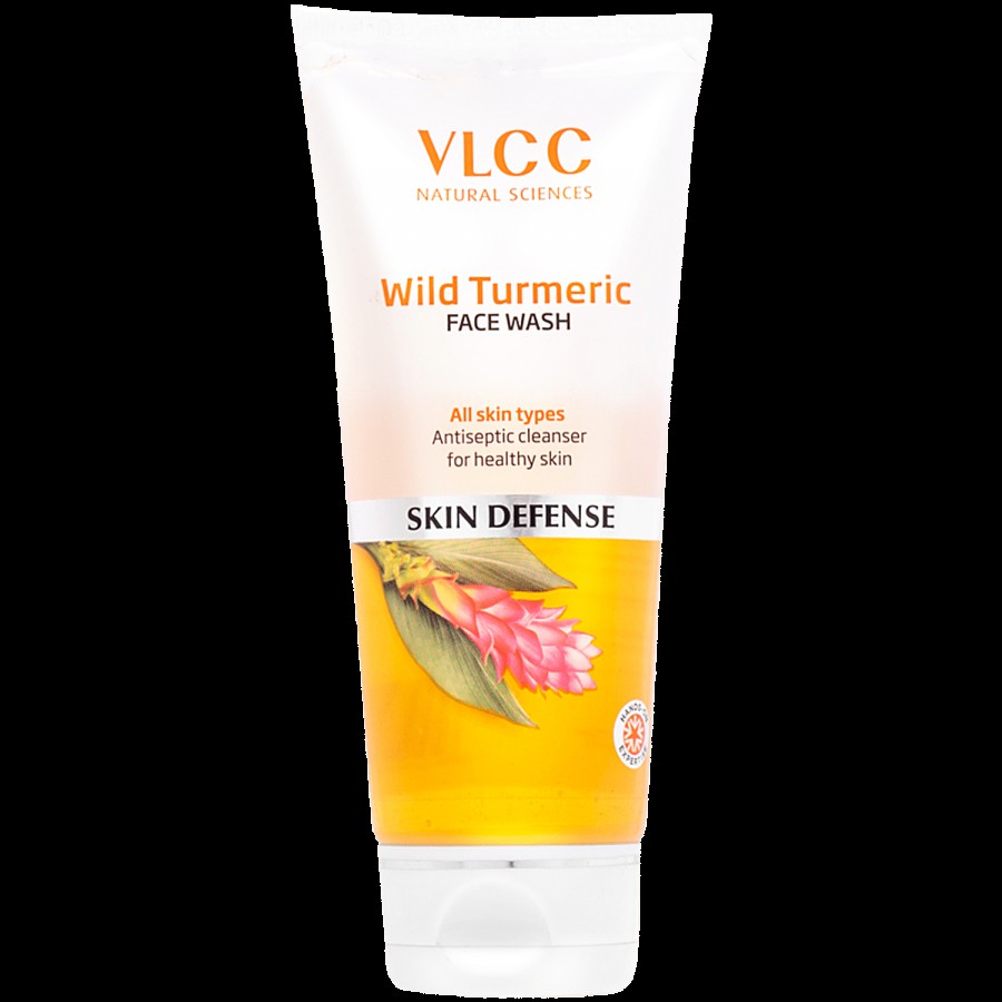 VLCC Wild Turmeric Face Wash Antiseptic Cleanser For Healthy Skin