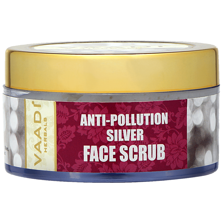 Vaadi Anti Pollution Silver Face Scrub With Fenugreek - Provides Glow