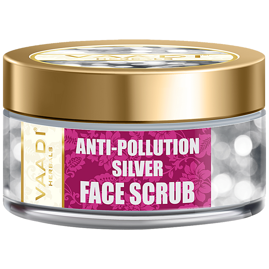 Vaadi Anti Pollution Silver Face Scrub With Fenugreek - Provides Glow