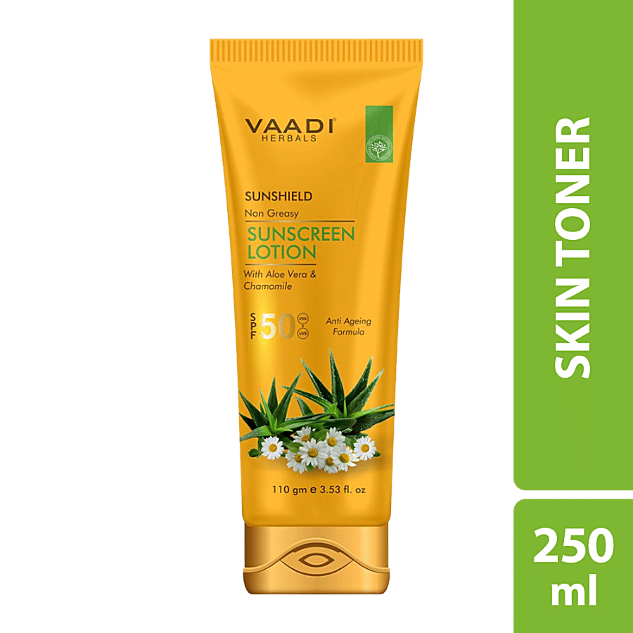 Vaadi Sunscreen Lotion SPF-50 - With Aloe Vera & Chamomile